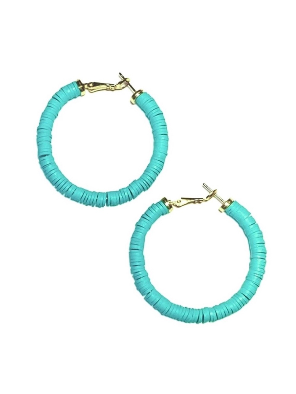 🍒3/$30 New Colorful Disc Hoops - Picture 10 of 11